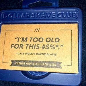 3 pack of dollar shave club refills